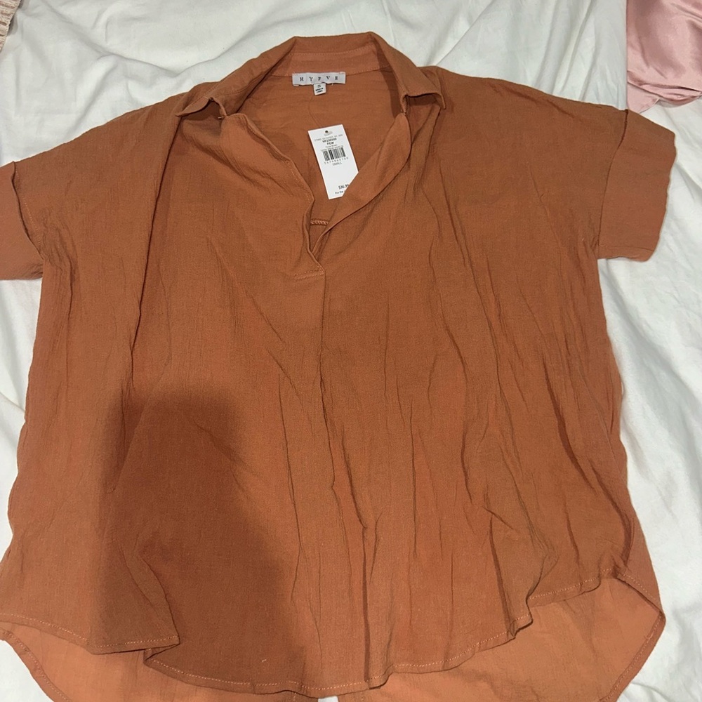 HYFVE Terracotta Button Down Shirt